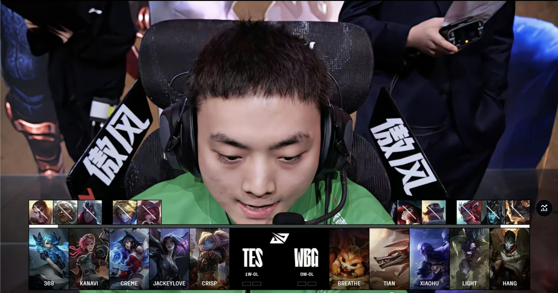 TES绝杀WBG，Ming打出惊人五杀2025世界赛2:0（深圳）